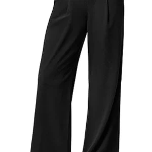 Ewedoos Wide Leg Pants, Stretchy Work Dress Pants Women Trendy