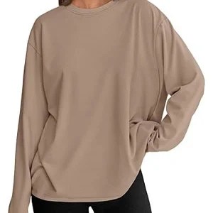 Trendy Queen Womens Spring Tops Oversized Long Sleeve T Shirts